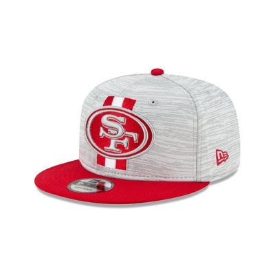 Red San Francisco 49ers Hat - New Era NFL Official NFL Training 9FIFTY Snapback Caps USA9534608